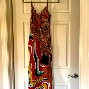 Jean paul Gaultier Maxi spaghetti strap, size small, 100% viscose rayon,